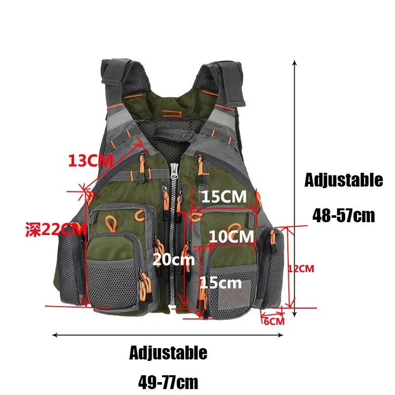 Adjustable Fishing Vest Breath - Outdoor Sport Waterproof Jacket review and price