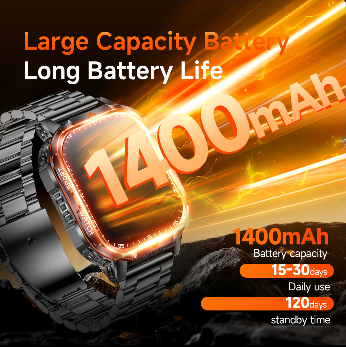 2026 New 1400mAh Super Large B - Outdoor Sport Day review and price