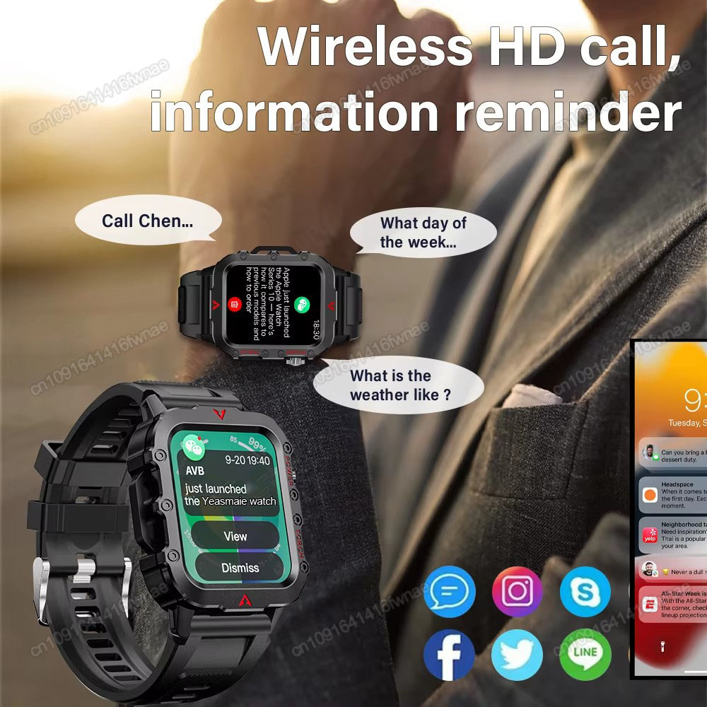New Men's Smart Watch LED Flas - Outdoor Sport Day review and price