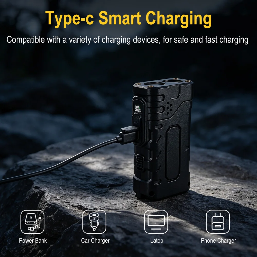 BORUIiT Hand Crank EDC LED Fla - Outdoor Sport Lights review and price