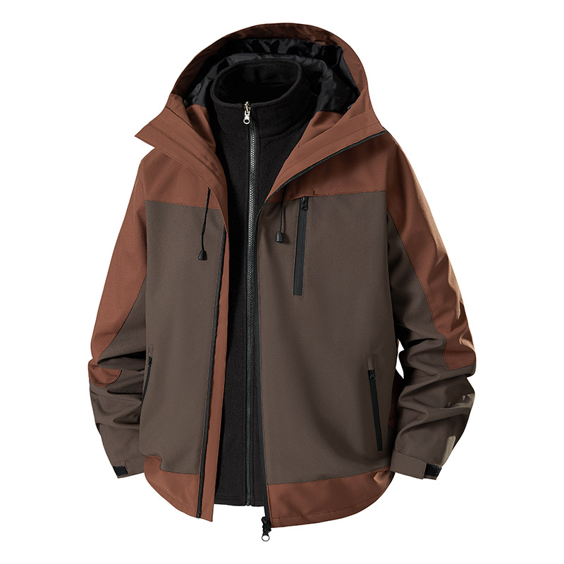 3-in-1 Splicing Mens Hiking Ja - Outdoor Sport Windbreaker review and price